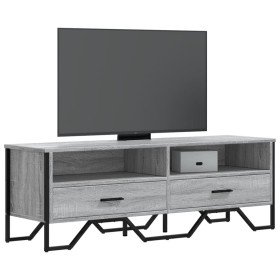 Mueble de TV madera de ingeniería gris sonoma 122x34x41 cm en Muebles TV | Comprar online en Foru.es