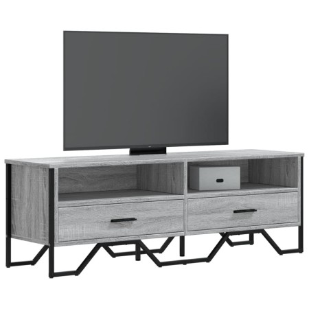 Mueble de TV madera de ingeniería gris sonoma 122x34x41 cm en Muebles TV | Comprar online en Foru.es