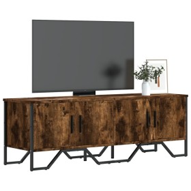 Mueble de TV madera de ingeniería roble ahumado 122x34x41 cm en Muebles TV | Comprar online en Foru.es