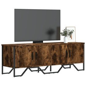 Mueble de TV madera de ingeniería roble ahumado 122x34x41 cm en Muebles TV | Comprar online en Foru.es