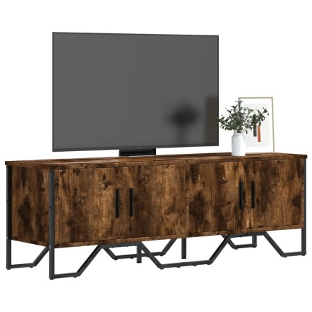 Mueble de TV madera de ingeniería roble ahumado 122x34x41 cm en Muebles TV | Comprar online en Foru.es