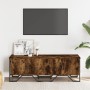 Mueble de TV madera de ingeniería roble ahumado 122x34x41 cm en Muebles TV | Comprar online en Foru.es