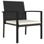 Conjunto de comedor de jardín 7 piezas ratán sintético negro de vidaXL, Conjuntos de jardín - Ref: Foro24-3065709, Precio: 44...