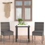 Juego de comedor para jardín 3 piezas ratán sintético gris de vidaXL, Conjuntos de jardín - Ref: Foro24-3065699, Precio: 209,...