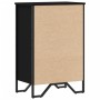 Estantería madera de ingeniería negro 50x31x74,5 cm en Librerías y estanterías | Comprar online en Foru.es