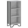 Estantería de madera de ingeniería gris Sonoma 50x31x106 cm en Librerías y estanterías | Comprar online en Foru.es