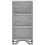 Estantería de madera de ingeniería gris Sonoma 50x31x106 cm en Librerías y estanterías | Comprar online en Foru.es