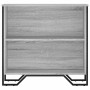 Estantería madera de ingeniería gris Sonoma 80x31x74,5 cm en Librerías y estanterías | Comprar online en Foru.es