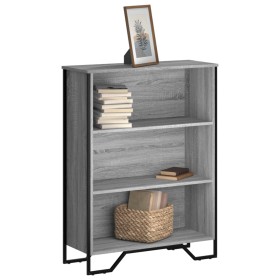 Estantería madera de ingeniería gris Sonoma 80x31x106 cm en Librerías y estanterías | Comprar online en Foru.es