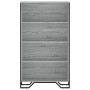 Estantería madera de ingeniería gris Sonoma 80x31x137,5 cm en Librerías y estanterías | Comprar online en Foru.es