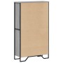 Estantería madera de ingeniería gris Sonoma 80x31x137,5 cm en Librerías y estanterías | Comprar online en Foru.es