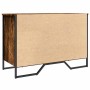 Zapatero de madera de ingeniería roble ahumado 90x38x61,5 cm en Zapateros y organizadores de calzado | Comprar online en Foru.es