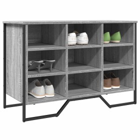 Zapatero de madera de ingeniería gris Sonoma 90x38x61,5 cm en Zapateros y organizadores de calzado | Comprar online en Foru.es
