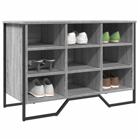 Zapatero de madera de ingeniería gris Sonoma 90x38x61,5 cm en Zapateros y organizadores de calzado | Comprar online en Foru.es