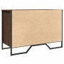 Zapatero de madera de ingeniería roble ahumado 90x38x61,5 cm en Zapateros y organizadores de calzado | Comprar online en Foru.es