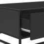 Mesa de centro de madera ingeniería y metal negro 90x57x35 cm en Mesas de centro | Comprar online en Foru.es