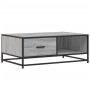 Mesa de centro madera ingeniería metal gris Sonoma 90x57x35 cm en Mesas de centro | Comprar online en Foru.es