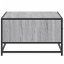 Mesa de centro madera ingeniería metal gris Sonoma 90x57x35 cm en Mesas de centro | Comprar online en Foru.es