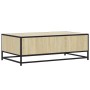 Mesa de centro madera ingeniería metal roble Sonoma 100x57x35cm en Mesas de centro | Comprar online en Foru.es