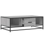 Mesa de centro madera ingeniería metal gris Sonoma 100x57x35 cm en Mesas de centro | Comprar online en Foru.es