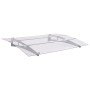 Marquesina para puerta PC plata y transparente 150x90 cm PET en Toldos | Comprar online en Foru.es