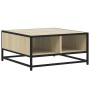 Mesa de centro madera y metal roble Sonoma 60,5x60,5x30 cm en Mesas de centro | Comprar online en Foru.es