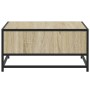 Mesa de centro madera y metal roble Sonoma 60,5x60,5x30 cm en Mesas de centro | Comprar online en Foru.es