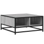 Mesa de centro madera y metal gris Sonoma 60,5x60,5x30 cm en Mesas de centro | Comprar online en Foru.es