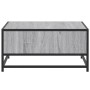 Mesa de centro madera y metal gris Sonoma 60,5x60,5x30 cm en Mesas de centro | Comprar online en Foru.es