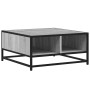 Mesa de centro madera y metal gris Sonoma 60,5x60,5x30 cm en Mesas de centro | Comprar online en Foru.es