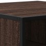 Mesa de centro madera ingeniería y metal marrón 60,5x60,5x30 cm en Mesas de centro | Comprar online en Foru.es
