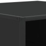 Mesa de centro madera de ingeniería y metal negro 80x80x30 cm en Mesas de centro | Comprar online en Foru.es