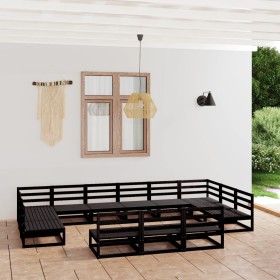 Juego de muebles de jardín 13 piezas madera maciza de pino en Conjuntos de jardín | Comprar online en Foru.es