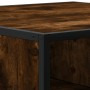 Mesa de centro madera ingeniería metal roble ahumado 80x80x30cm en Mesas de centro | Comprar online en Foru.es