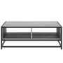 Mesa de centro madera ingeniería metal gris Sonoma 80x80x30 cm en Mesas de centro | Comprar online en Foru.es