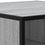 Mesa de centro madera ingeniería metal gris Sonoma 80x80x30 cm en Mesas de centro | Comprar online en Foru.es