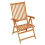 Sillas de jardín 4 uds madera maciza de teca con cojines beige de vidaXL, Sillas de jardín - Ref: Foro24-3065533, Precio: 504...
