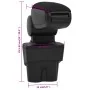 Reposabrazos para coche ABS negro 17x32x(35,5-52) cm de vidaXL, Asientos para vehículos motorizados - Ref: Foro24-154671, Pre...