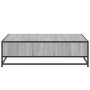 Mesa centro madera ingeniería y metal gris Sonoma 100x100x30 cm en Mesas de centro | Comprar online en Foru.es
