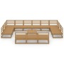 Juego de muebles de jardín 14 piezas madera maciza de pino en Conjuntos de jardín | Comprar online en Foru.es