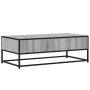 Mesa de centro madera ingeniería metal gris Sonoma 100x50x35 cm en Mesas de centro | Comprar online en Foru.es