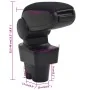 Reposabrazos para coche ABS negro 12x36x(33,5-48) cm de vidaXL, Asientos para vehículos motorizados - Ref: Foro24-154670, Pre...