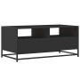 Mesa de centro madera de ingeniería y metal negro 100x50x45 cm en Mesas de centro | Comprar online en Foru.es