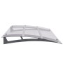 Marquesina para puerta PC plata y transparente 150x90 cm PET en Toldos | Comprar online en Foru.es