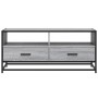 Mesa de centro madera ingeniería metal gris Sonoma 100x50x45cm en Mesas de centro | Comprar online en Foru.es