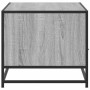 Mesa de centro madera ingeniería metal gris Sonoma 100x50x45cm en Mesas de centro | Comprar online en Foru.es