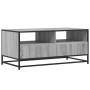 Mesa de centro madera ingeniería metal gris Sonoma 100x50x45cm en Mesas de centro | Comprar online en Foru.es