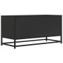 Mueble de TV madera de ingeniería y metal negro 80x34,5x40 cm en Muebles TV | Comprar online en Foru.es