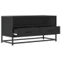 Mueble de TV madera de ingeniería y metal negro 80x34,5x40 cm en Muebles TV | Comprar online en Foru.es