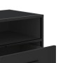 Mueble de TV madera de ingeniería y metal negro 80x34,5x40 cm en Muebles TV | Comprar online en Foru.es